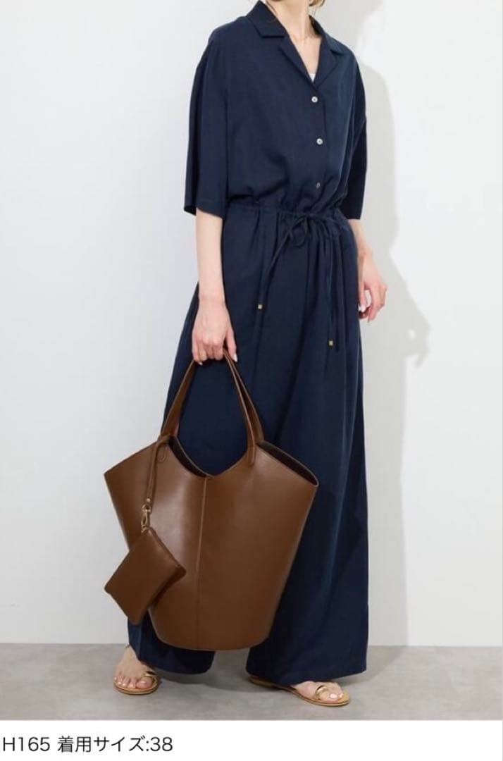 スローブイエナ ハーフスリーブオールインワン 　SLOBE IENA