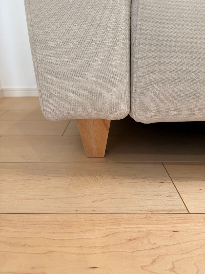 ぶどうとりんご　美品！ song dream ベージュ　3人掛けソファ