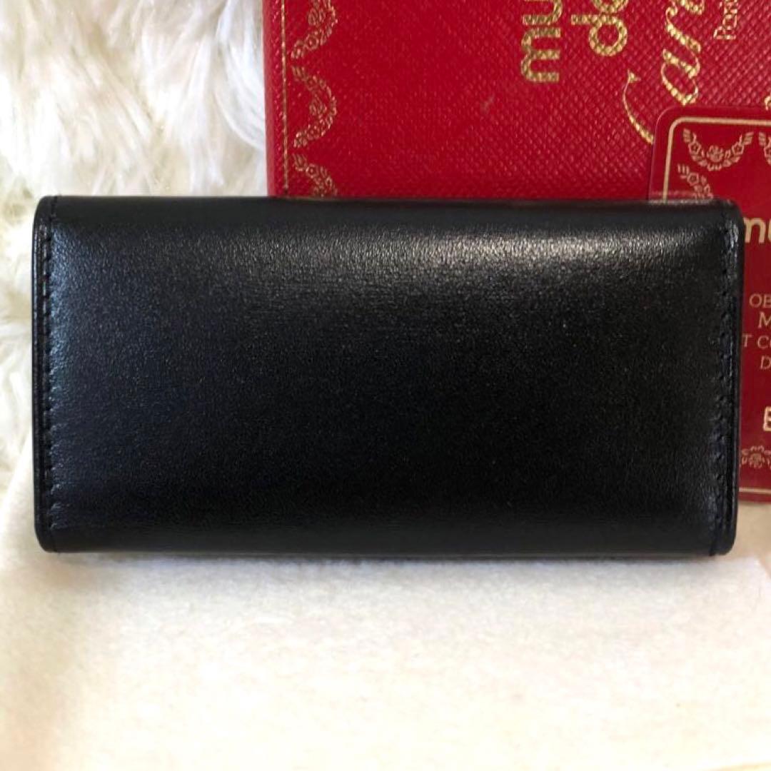 未使用✨カルティエ　パシャ　 レザー　4連キーケース レザー ブラック