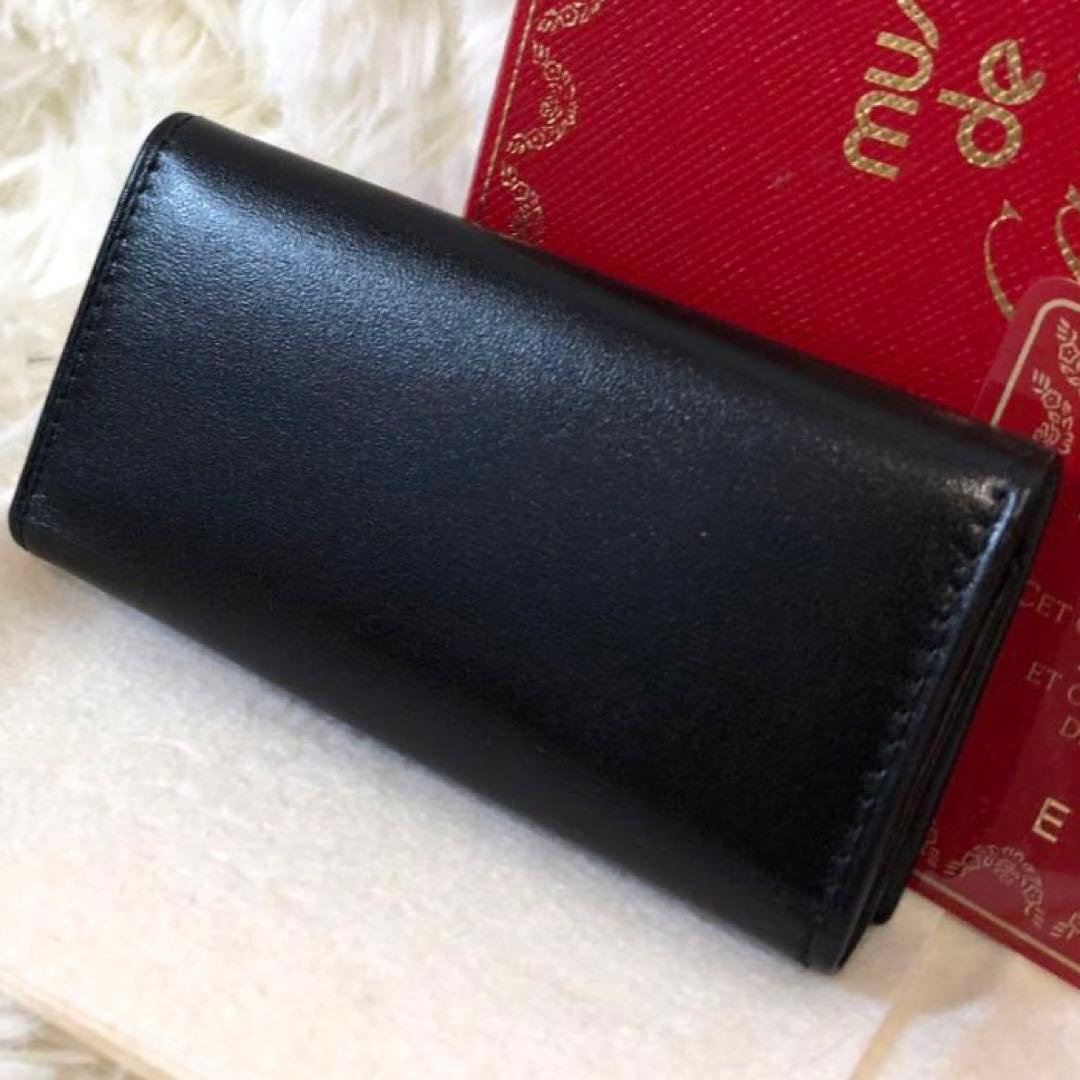 未使用✨カルティエ　パシャ　 レザー　4連キーケース レザー ブラック