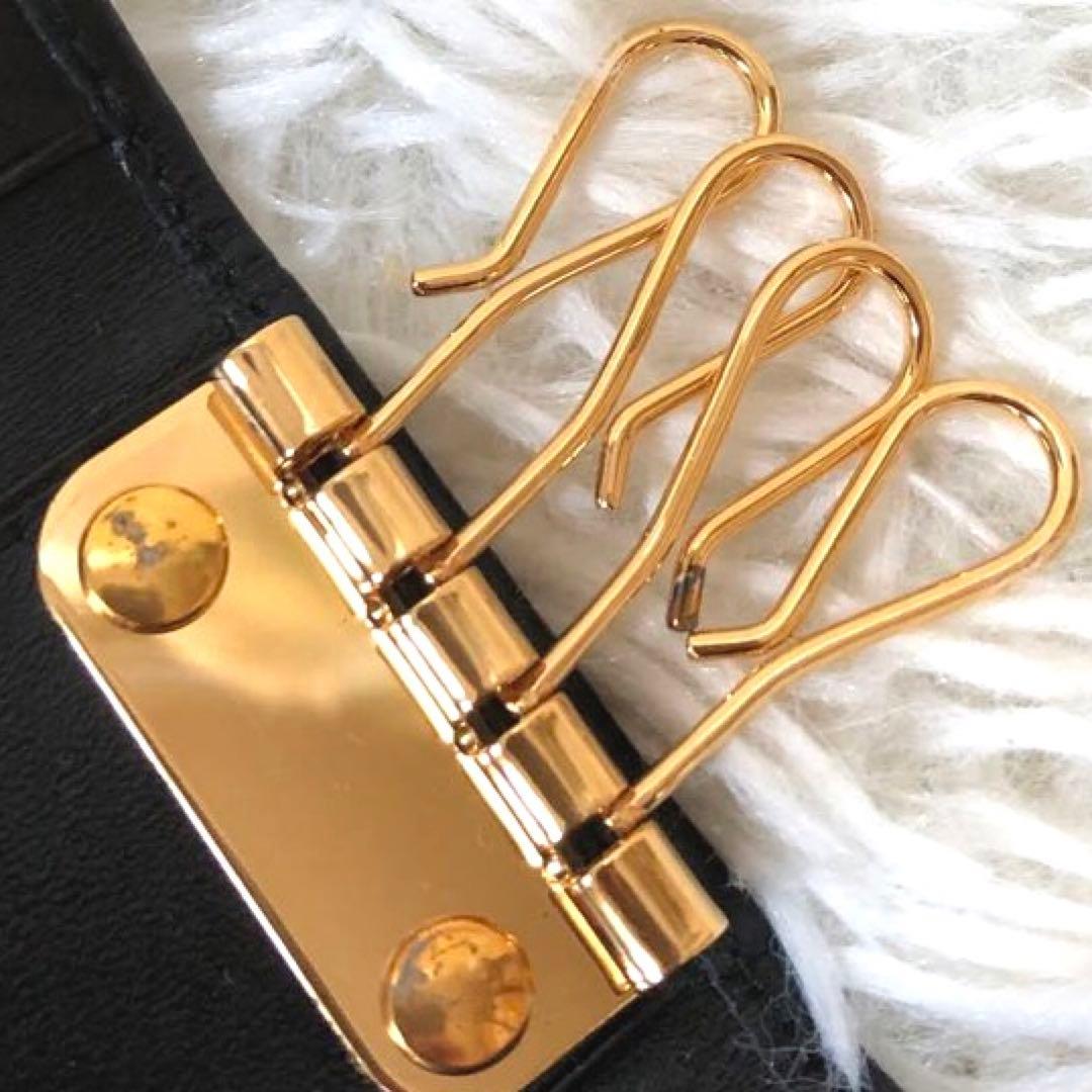 未使用✨カルティエ　パシャ　 レザー　4連キーケース レザー ブラック