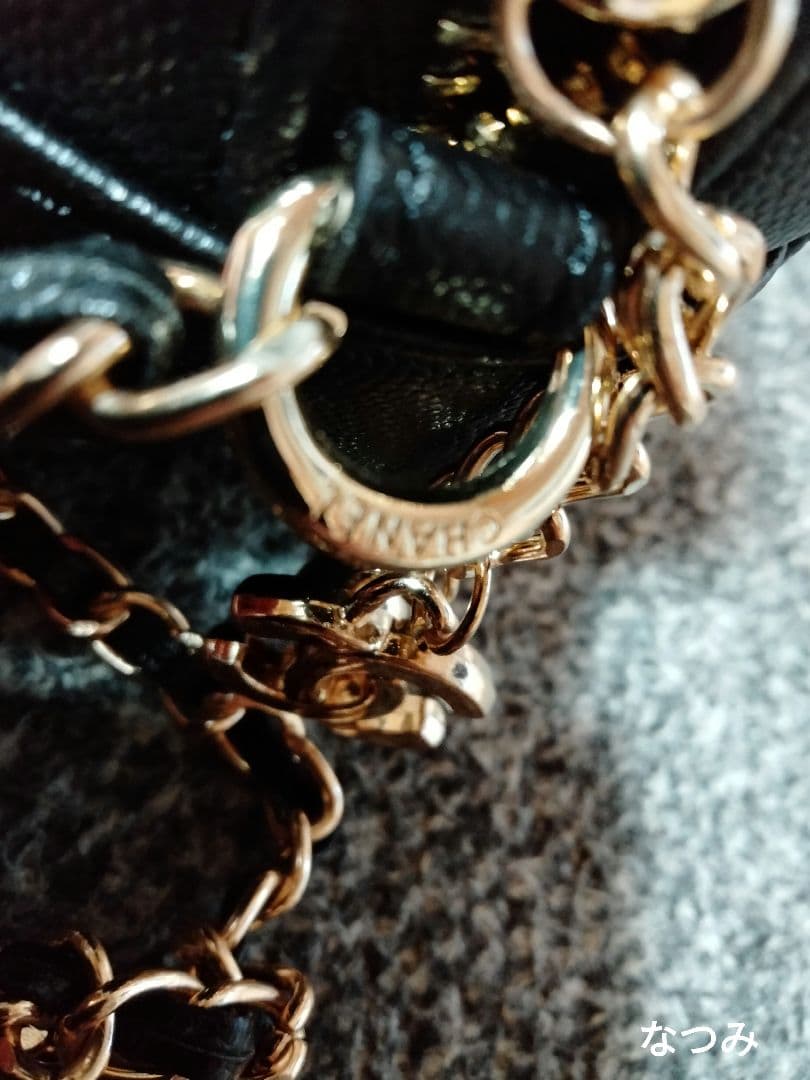 CHANEL ブラック キルティング チェーンショルダーバッグ ノベルティ