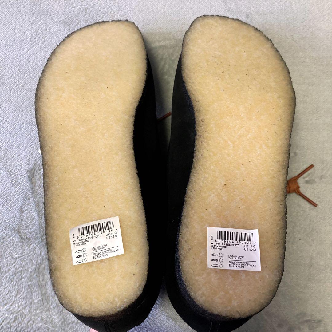 新品✨クラークスオリジナル ワラビー スエード 黒 UK11 US12