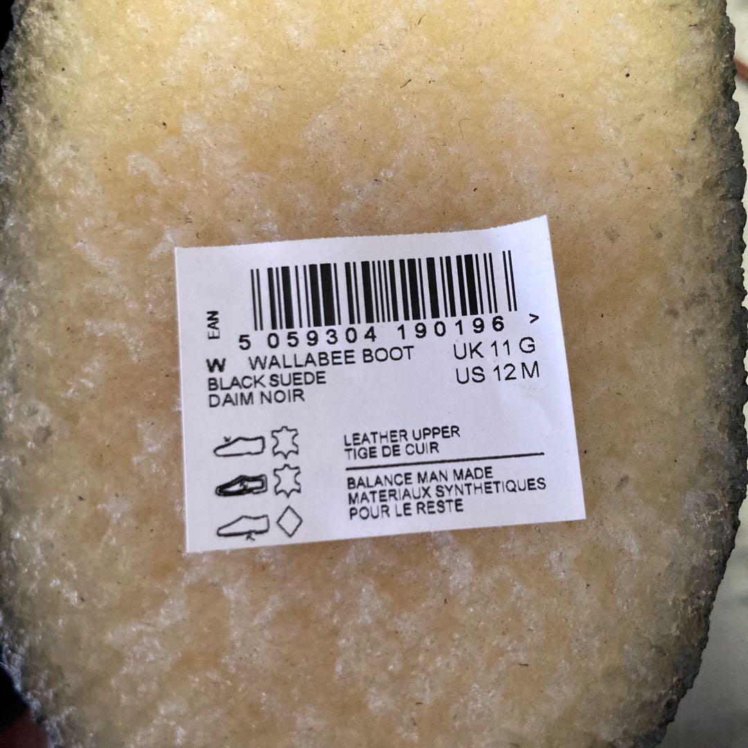 新品✨クラークスオリジナル ワラビー スエード 黒 UK11 US12