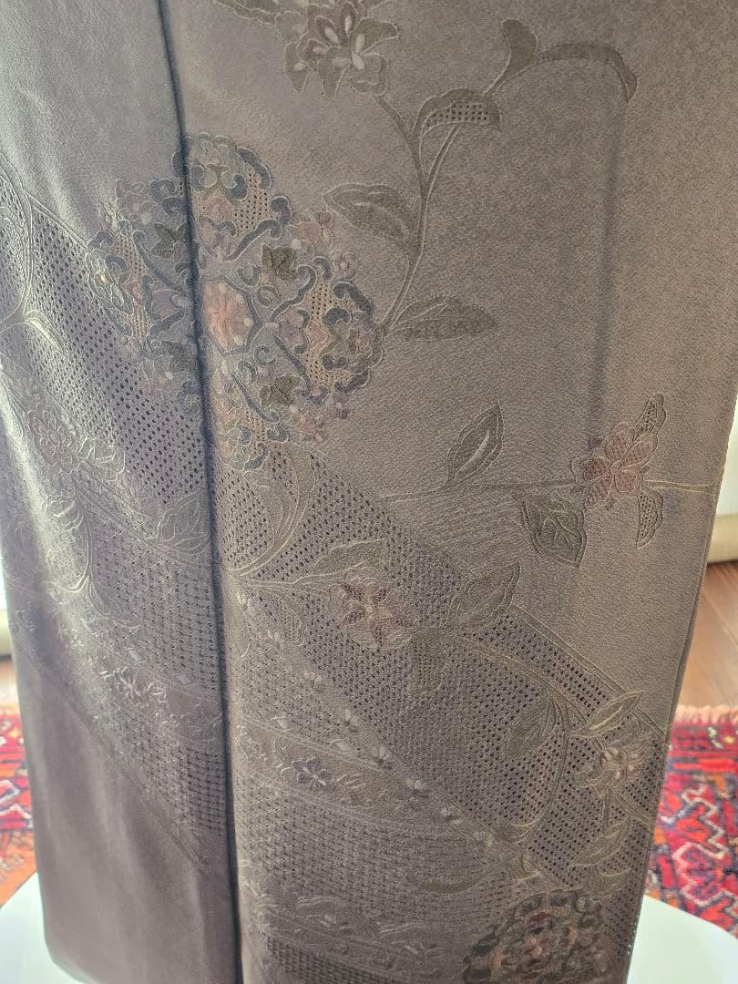 汕頭刺繍　４点フルセット　蘇州刺繍　高級訪問着　トールサイズ　唐織　高級袋帯