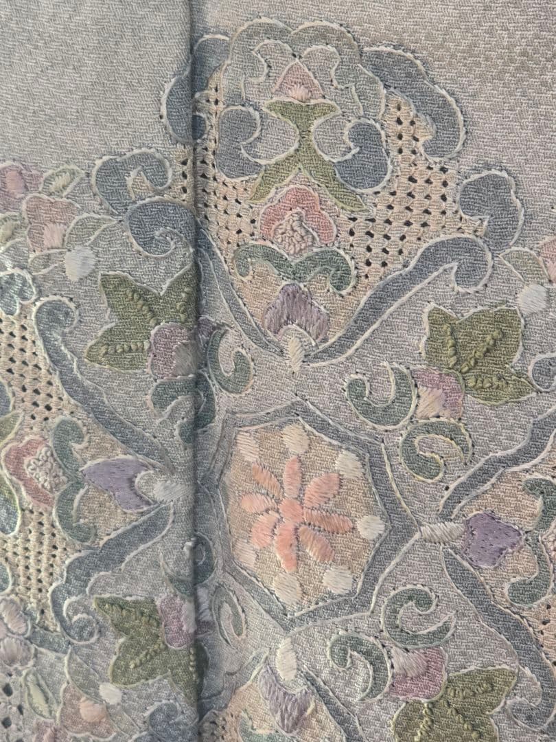 汕頭刺繍　４点フルセット　蘇州刺繍　高級訪問着　トールサイズ　唐織　高級袋帯