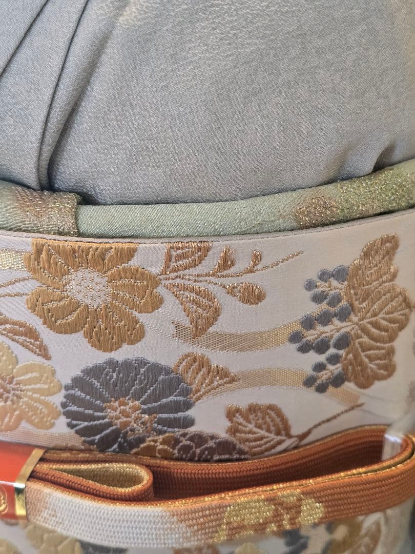 汕頭刺繍　４点フルセット　蘇州刺繍　高級訪問着　トールサイズ　唐織　高級袋帯