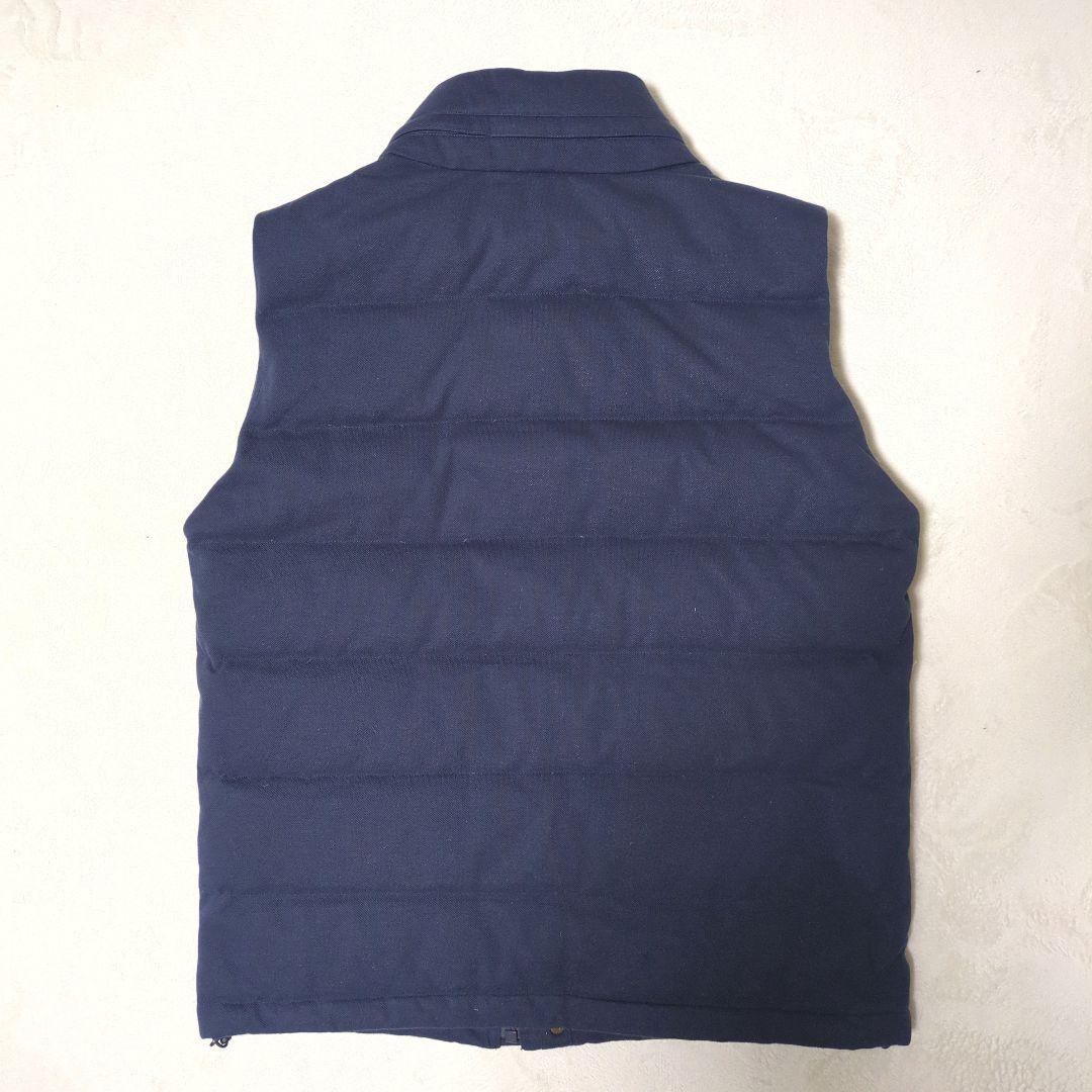 良品 ラコステ コットンピケ ダウンベスト BH310E ネイビー XL