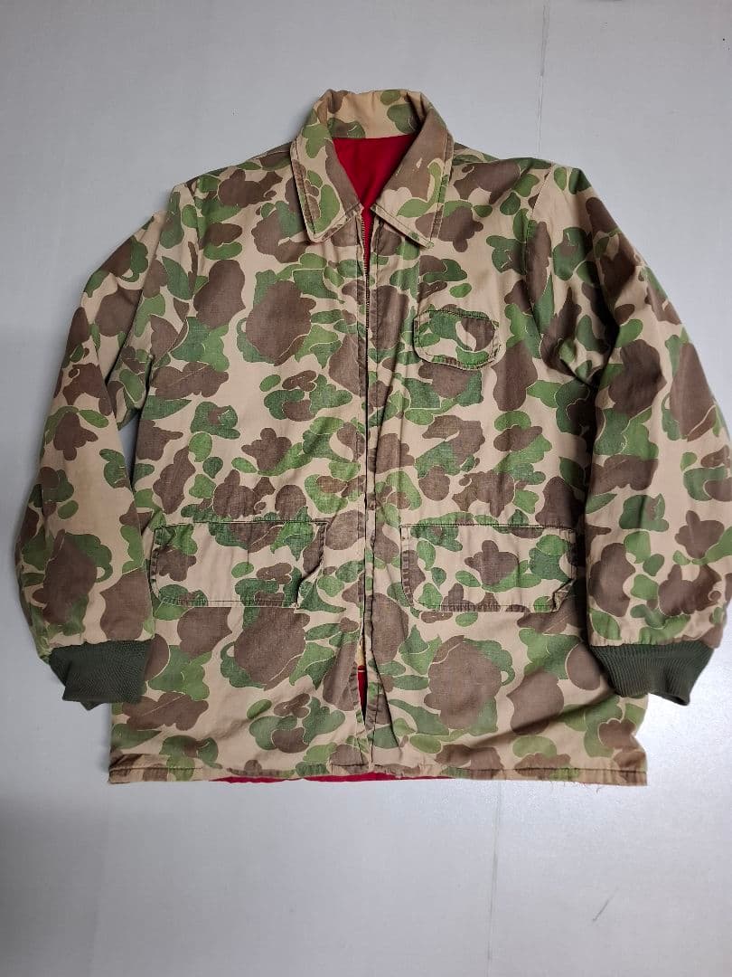 リバーシブル　ダックハンターカモ　ジャケット　６０s　ビンテージ