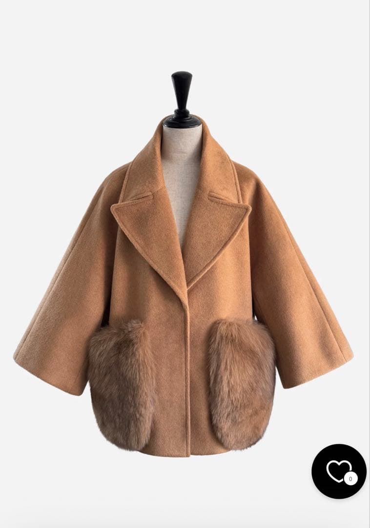 ジャケット・アウター sheller/FOX FUR pocket tailored coat