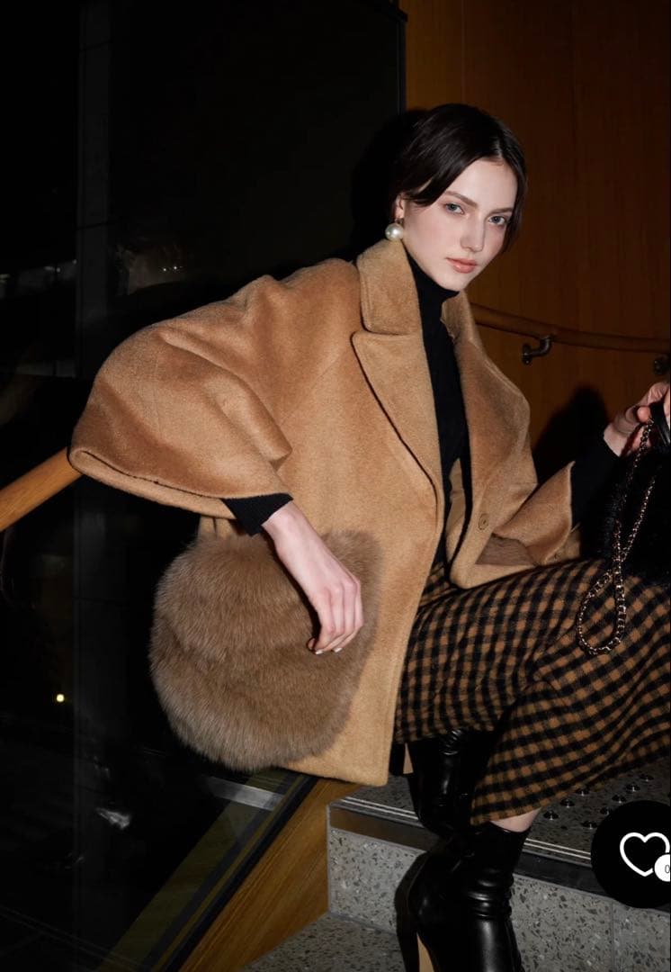 ジャケット・アウター sheller/FOX FUR pocket tailored coat