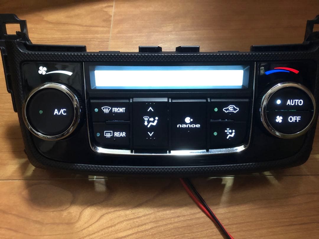 NZE16 カローラ　フィールダー　前期　エアコンパネル　LED打ち替え 2