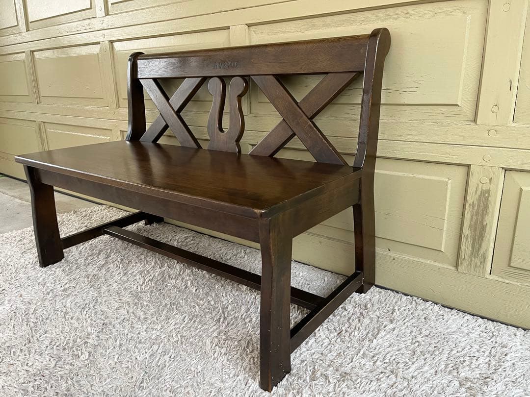 カリモク RUSTIC ベンチ 104㎝ アンティーク ルスティック801029