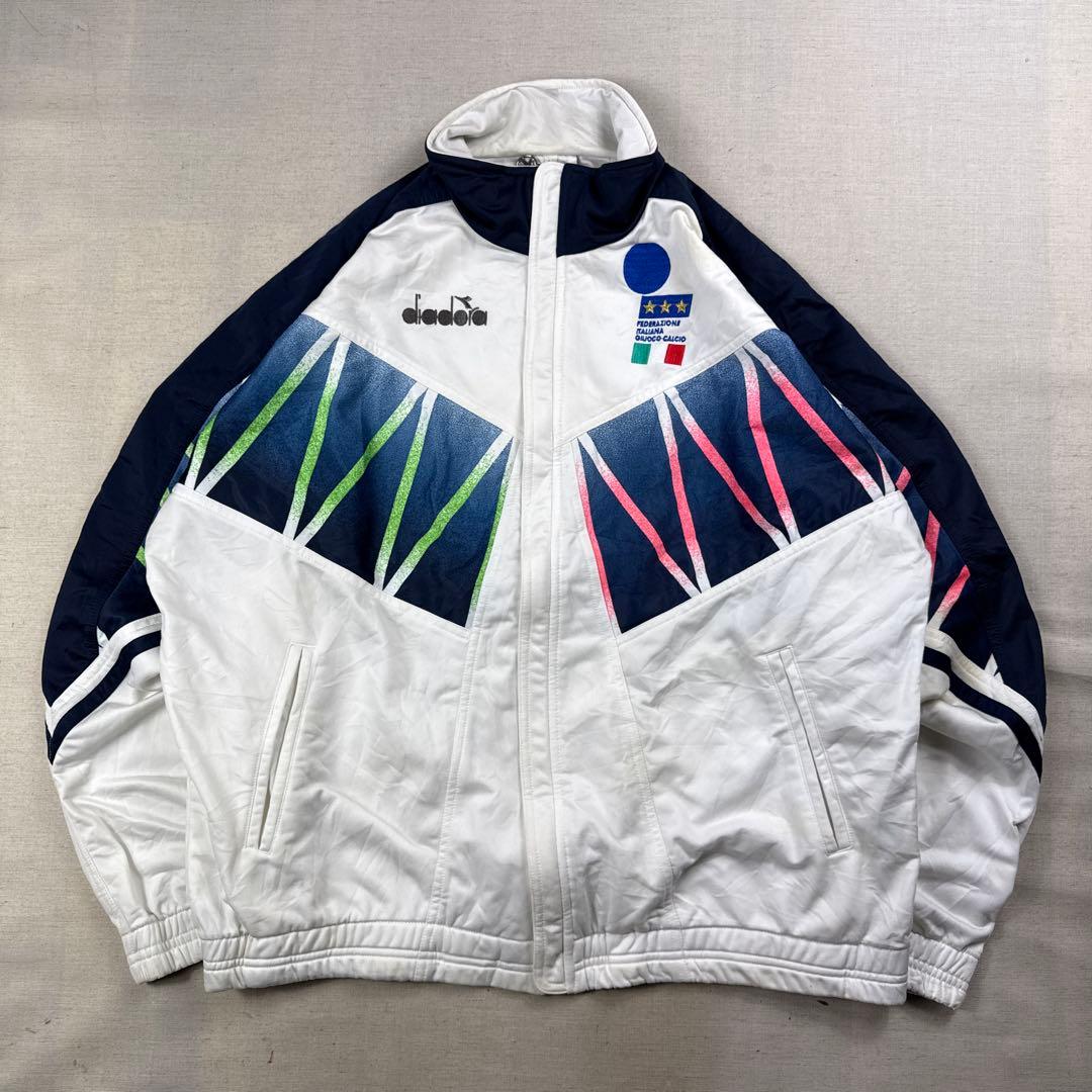 93-94 ディアドラ サッカー イタリア代表 トラックジャケット L ジャージ