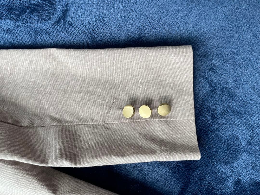 【美品‼️】NOBLE ベージュ ダブルブレスト テーラードジャケット