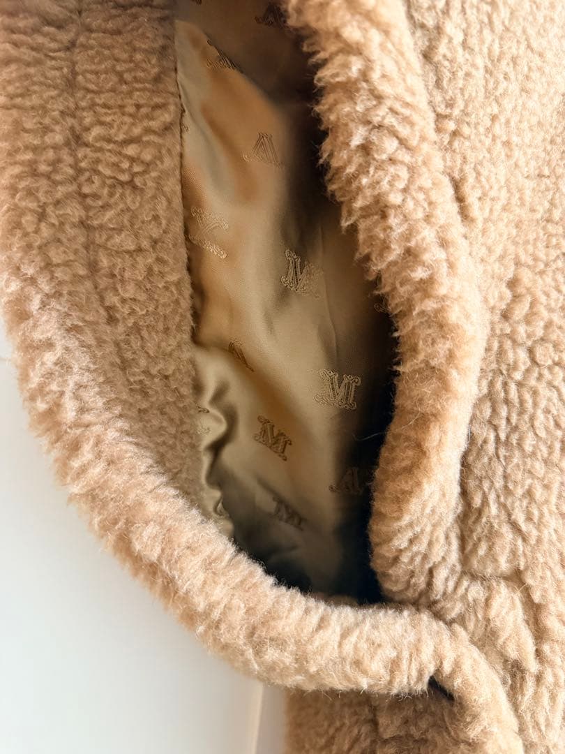 MaxMara マックスマーラー　テディーケープ　キャメル