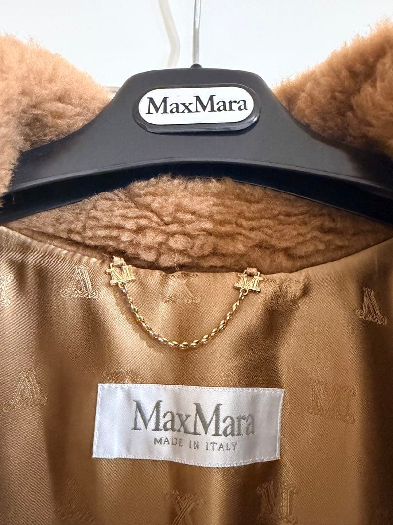 MaxMara マックスマーラー　テディーケープ　キャメル