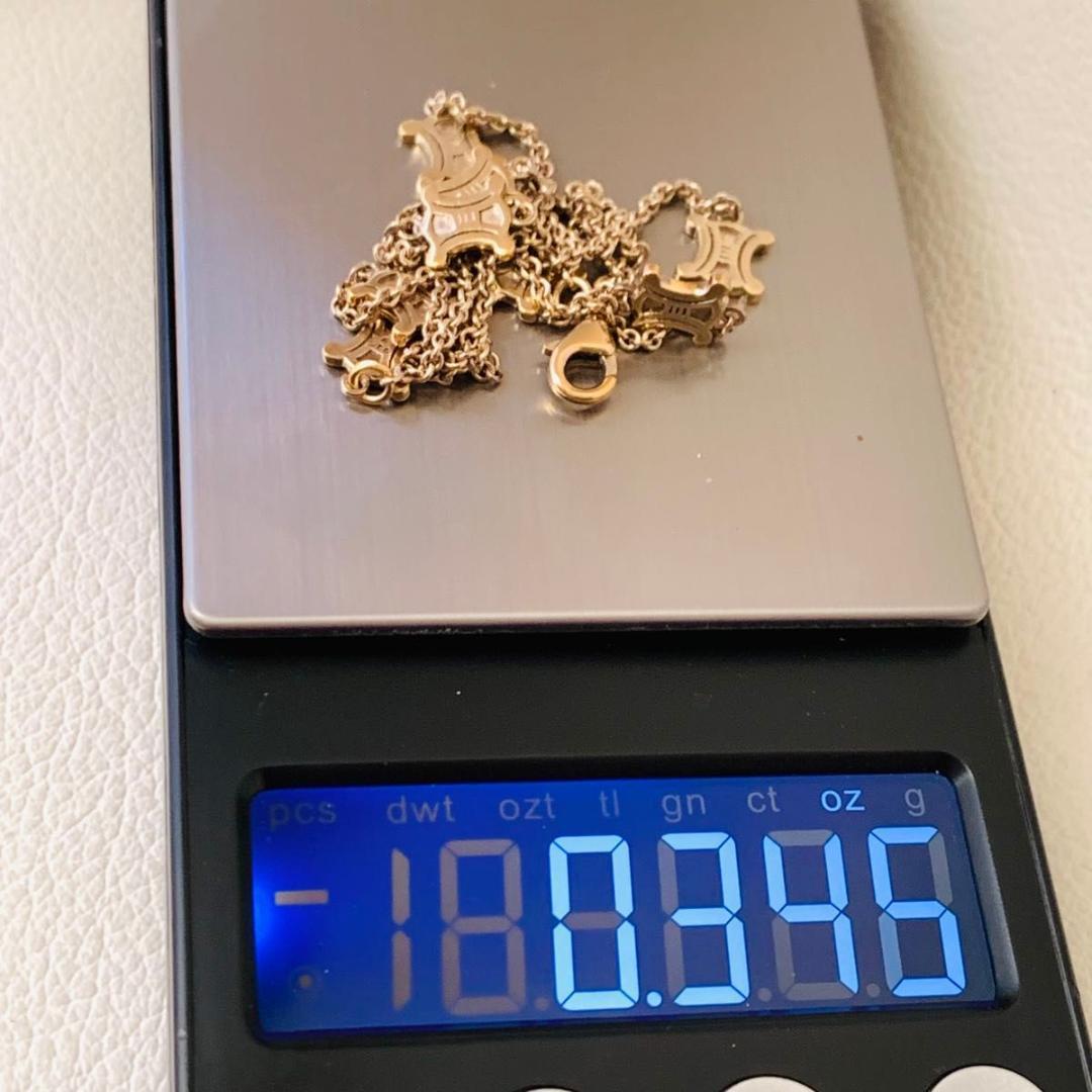 希少 925 SV セリーヌ silver マカダム ステーション ネックレス