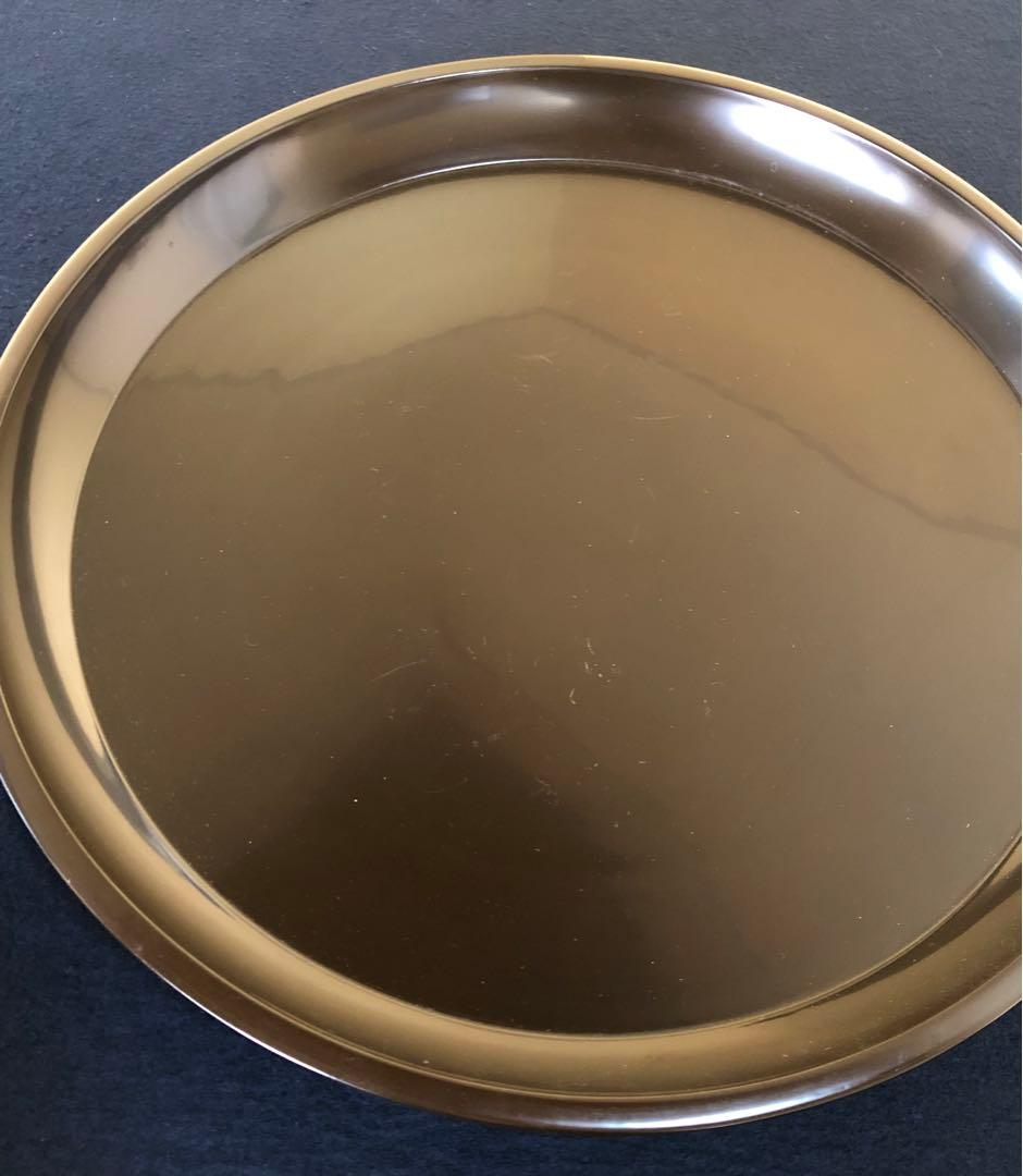 ❗️割引《R》茶道具 真塗 大円盆 木製漆器 元箱　251125え6