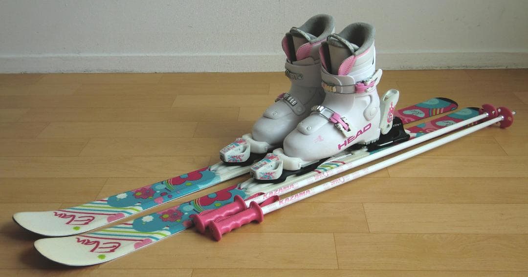 ■■送料無料■ELAN＋HEAD■子供用スキーセット■120/22.5■WAX■