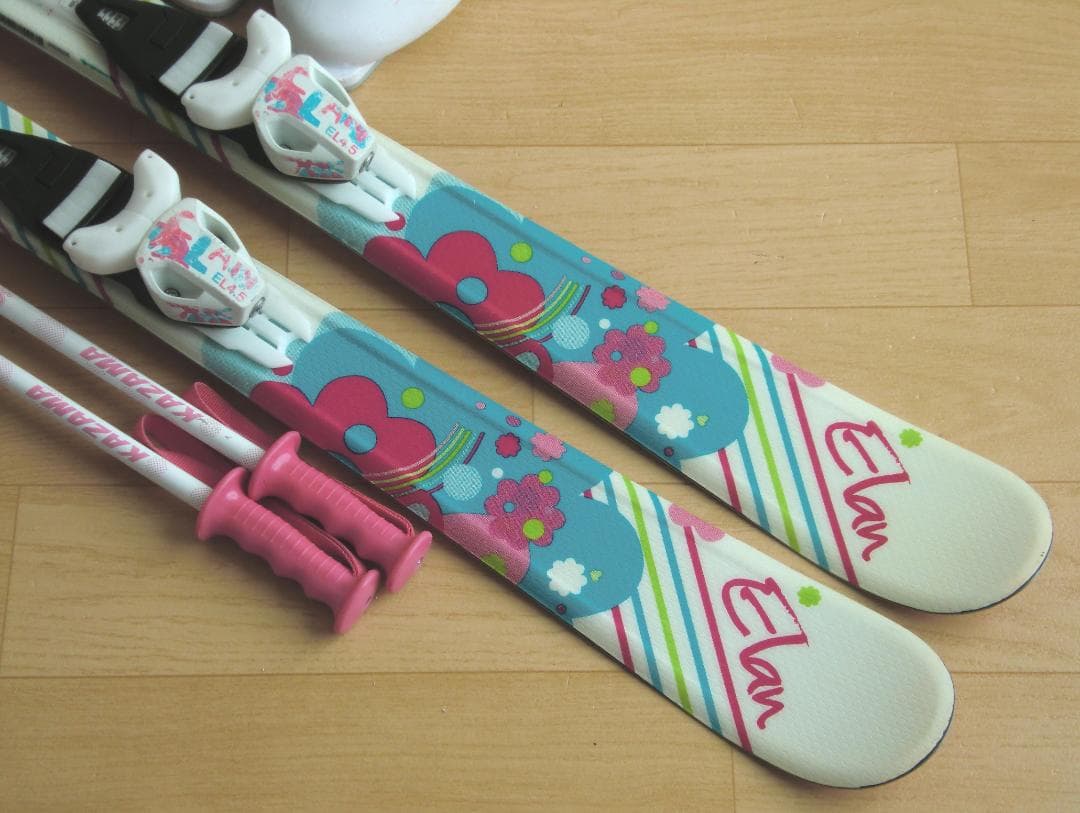 ■■送料無料■ELAN＋HEAD■子供用スキーセット■120/22.5■WAX■