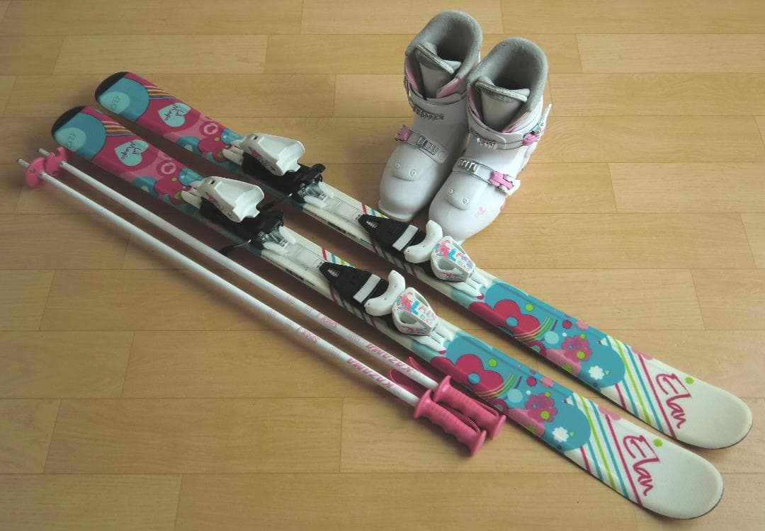 ■■送料無料■ELAN＋HEAD■子供用スキーセット■120/22.5■WAX■