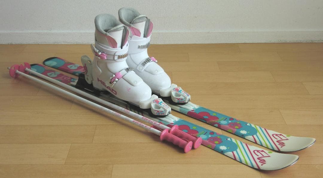 ■■送料無料■ELAN＋HEAD■子供用スキーセット■120/22.5■WAX■