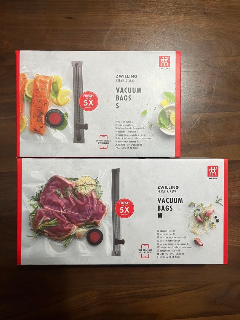 Zwilling ツヴィリング 真空パック機　7点セット　＋　真空保存バック2箱