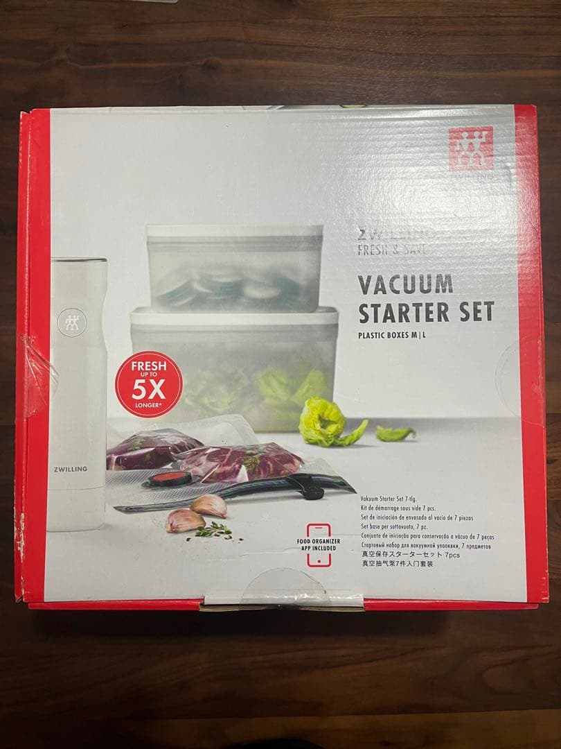 Zwilling ツヴィリング 真空パック機　7点セット　＋　真空保存バック2箱