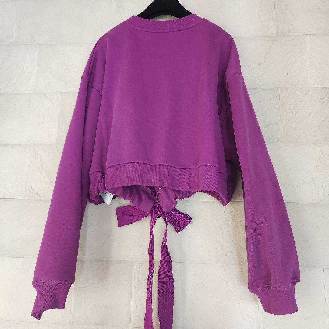 PATOU☆パトゥ　クロップド スウェットトレーナー