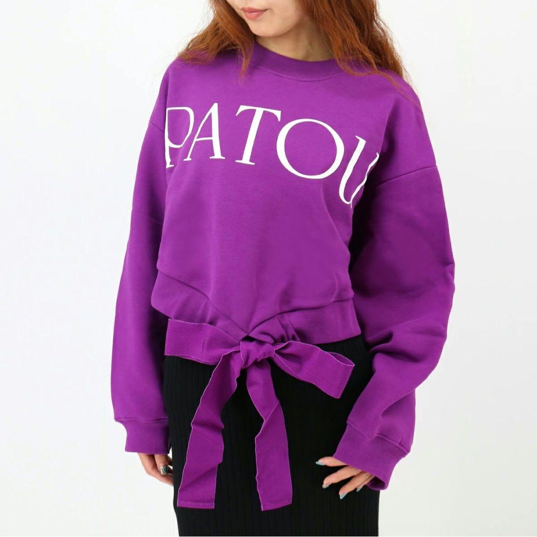 PATOU☆パトゥ　クロップド スウェットトレーナー