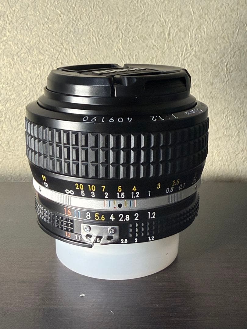 nikkor 50mm f/1.2 、マニュアルフォーカスレンズ
