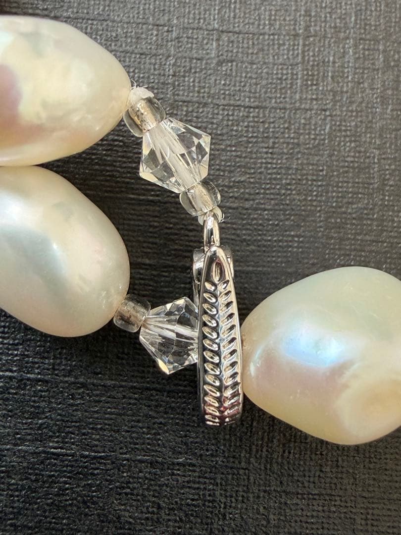 三越百貨店 本真珠 ホワイトパール ロングネックレス ラリエット 70㎝ 16㎜