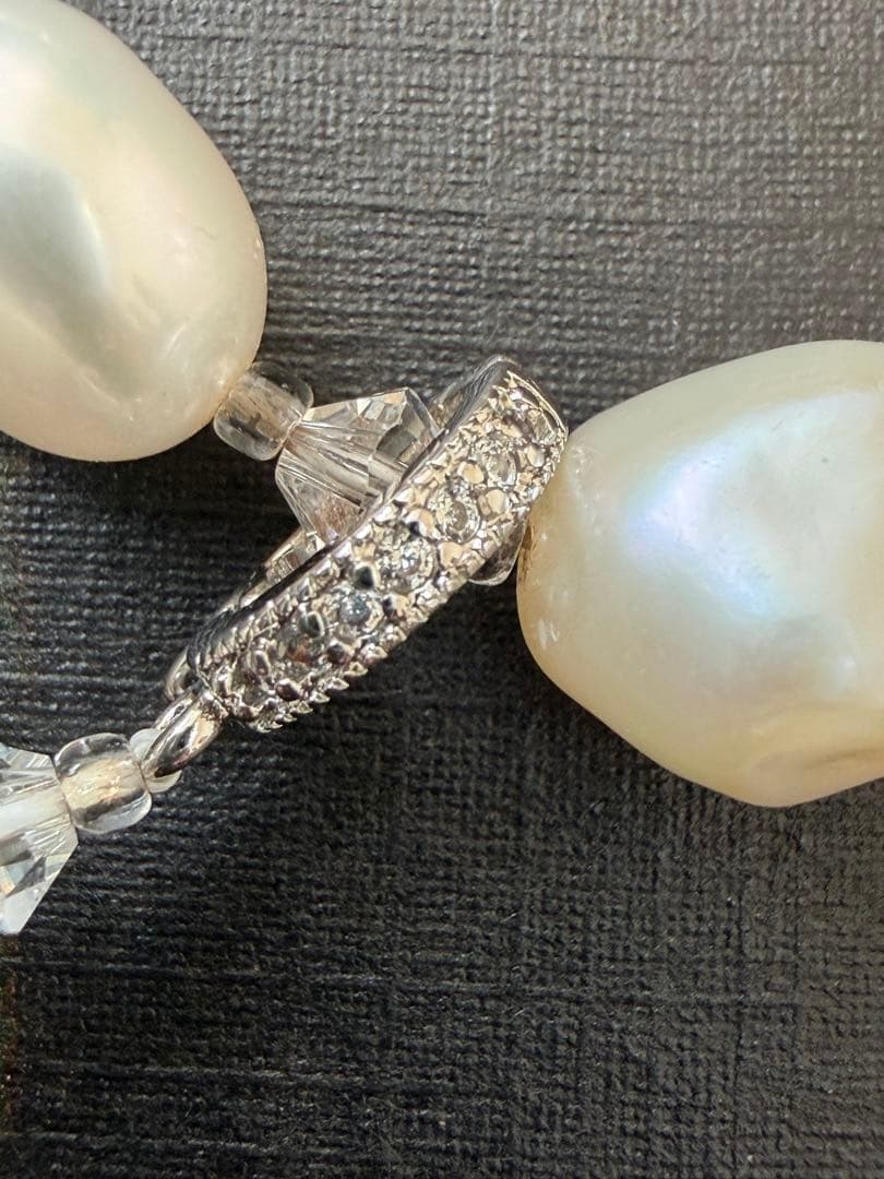 三越百貨店 本真珠 ホワイトパール ロングネックレス ラリエット 70㎝ 16㎜