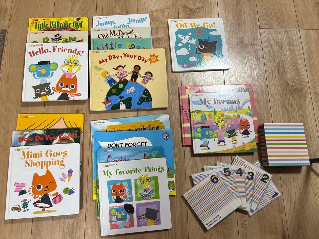 WWK ワールドワイドキッズ　ピクチャーブックセット　CD付き