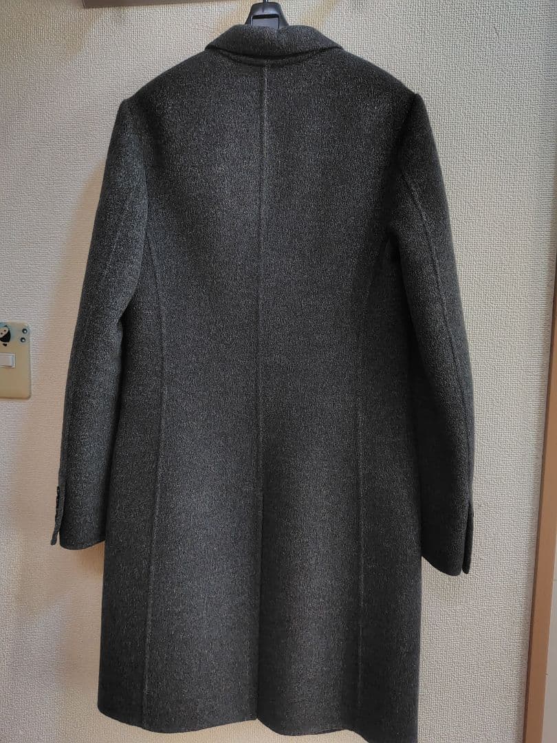 JOSEPH グレー チェスターコート 　カシミヤウール混合