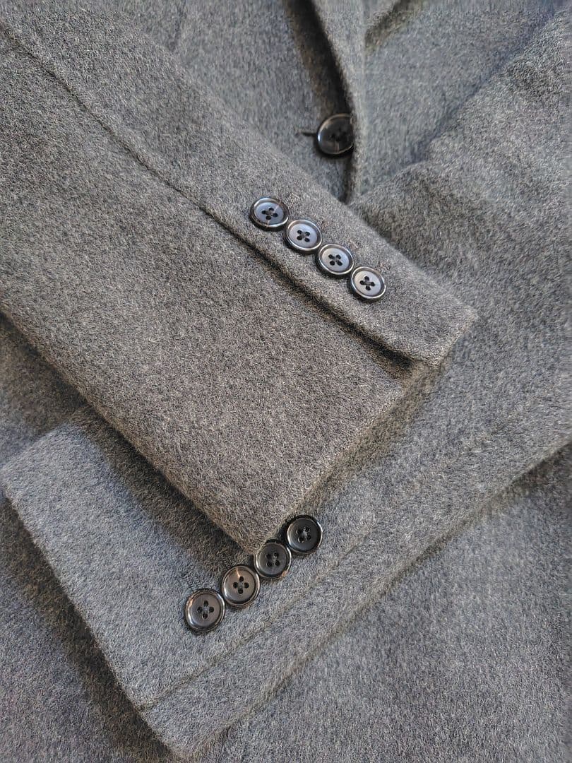 JOSEPH グレー チェスターコート 　カシミヤウール混合