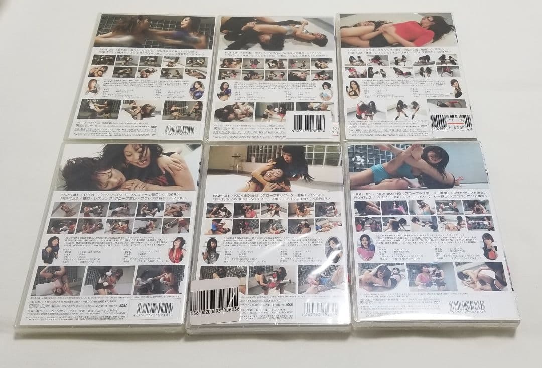 闘う女は美しい 新品5 中古1 合計6本セット 女子格闘技 定価3万6000円
