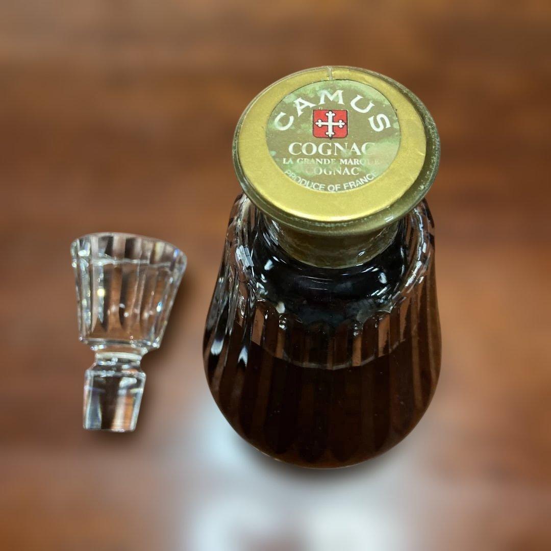 未開栓CAMUS カミュカラフェ　 バカラボトル　替栓付き