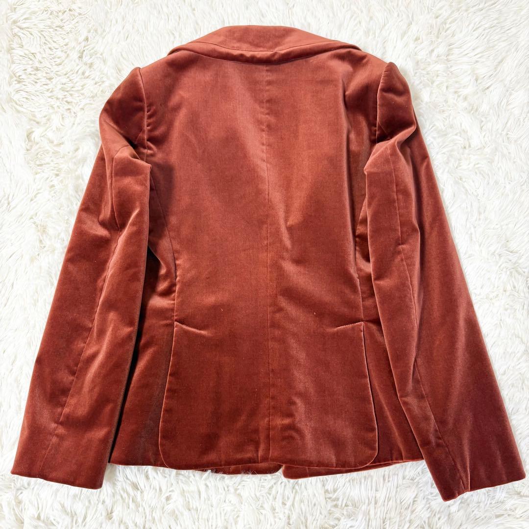 エトロ ベルベット ベロア ジャケット ペイズリー柄総裏地仕様 シルク混 42