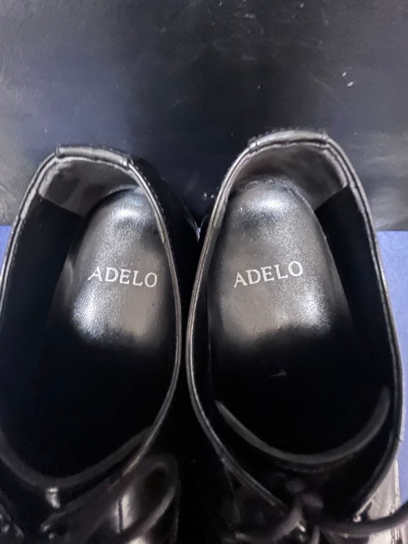 【美品】ADELO 6cmアップ革靴 ＋ シューツリー付き