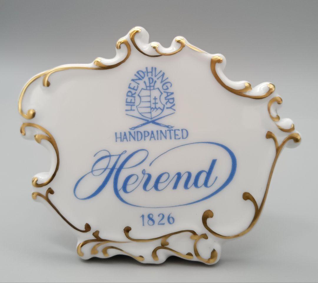 HEREND ヘレンド ヴィクトリアブーケ 雛人形 立ち雛 台座付き