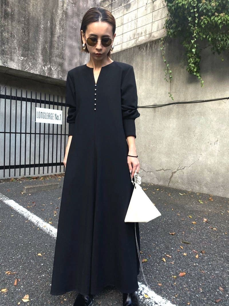 UNDRESSED BACK TUCK DRESS　AMERI vintage