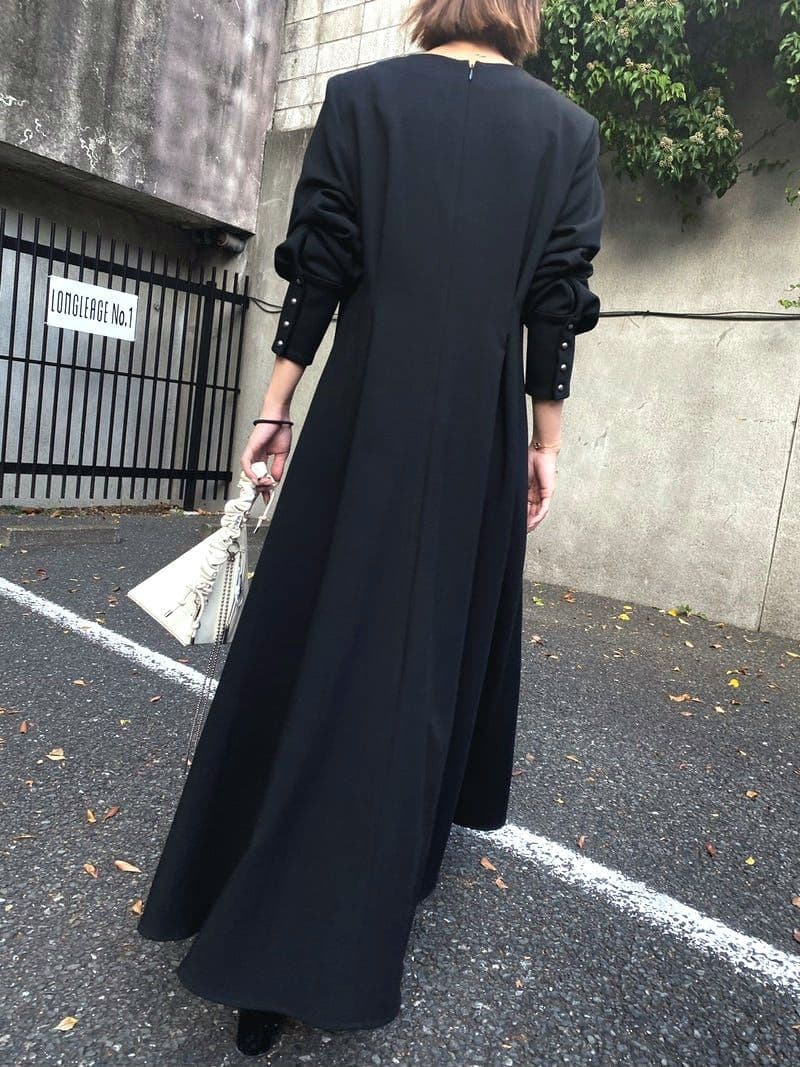 UNDRESSED BACK TUCK DRESS　AMERI vintage