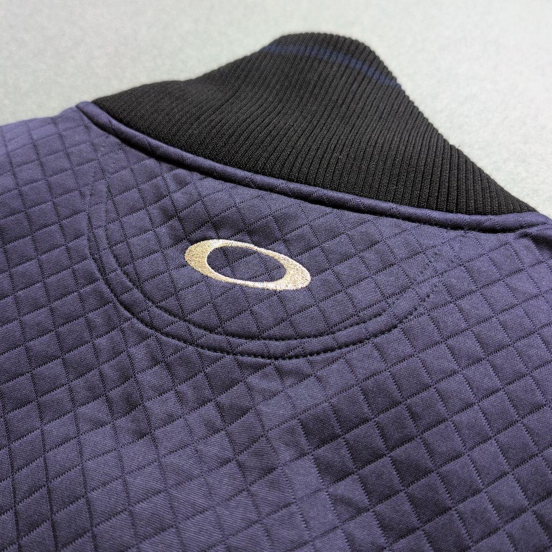 【美品】オークリー　ゴルフ　キルティングフルジップブルゾン　XL