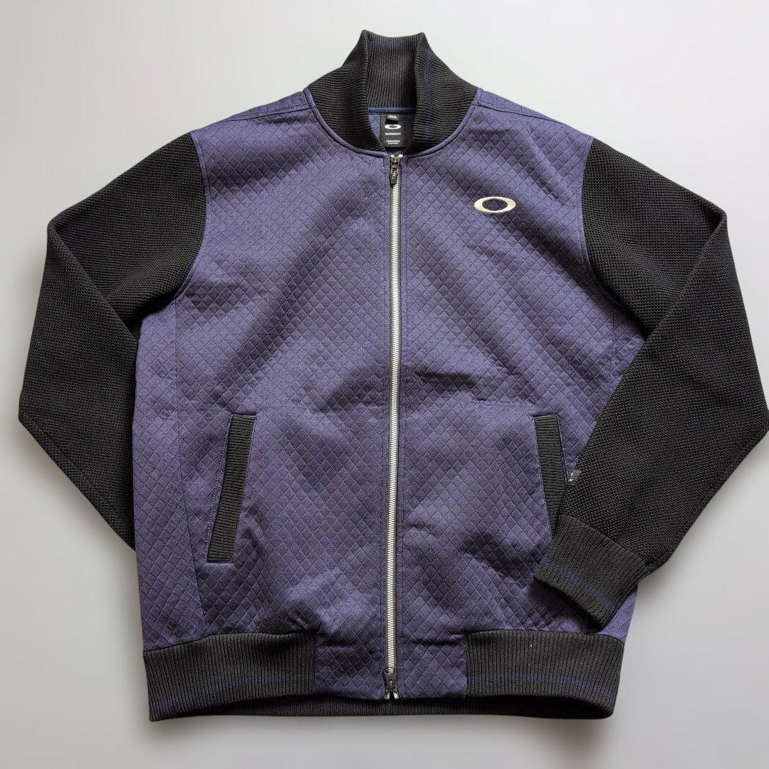 【美品】オークリー　ゴルフ　キルティングフルジップブルゾン　XL