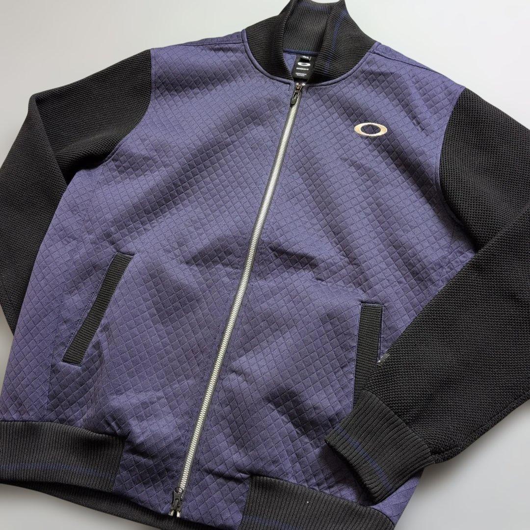 【美品】オークリー　ゴルフ　キルティングフルジップブルゾン　XL