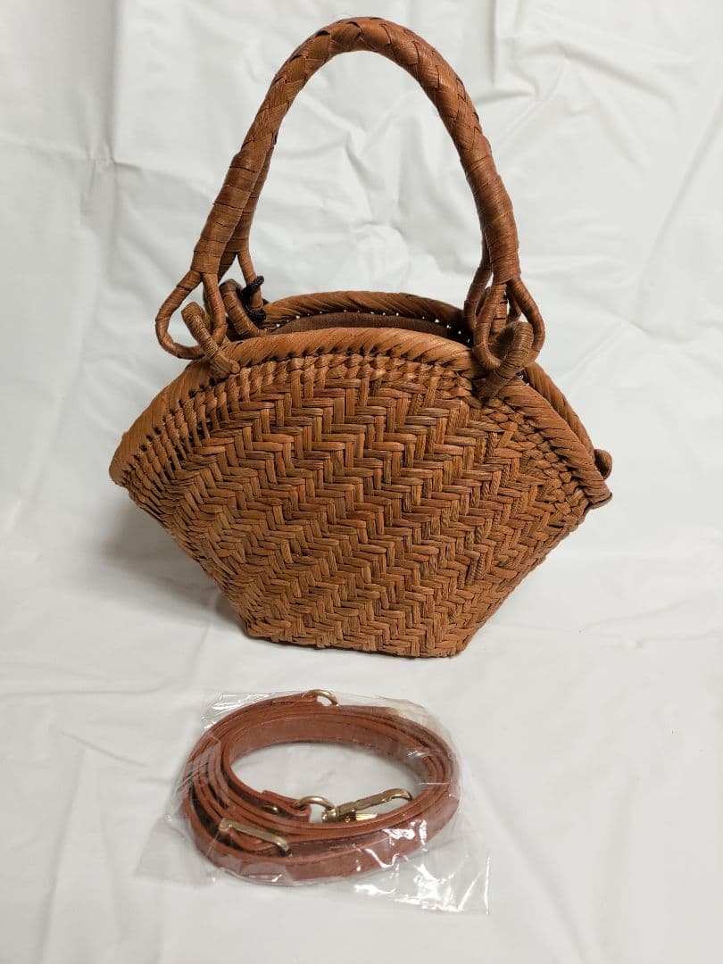 山葡萄かごバッグ 網代編み　手作り