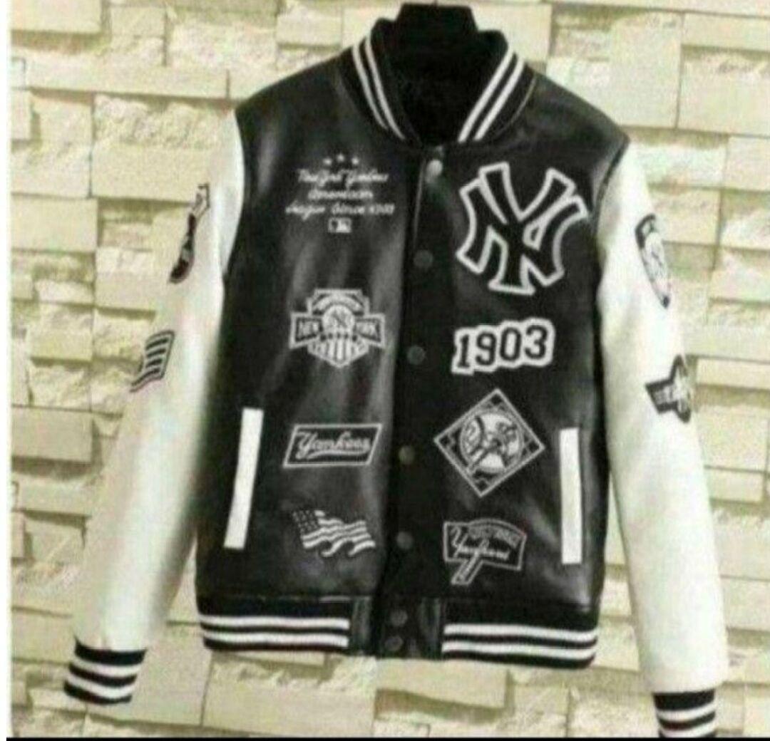 L【新品】19,800円 豪華刺繍ワッペン 春いっぱい活躍 ヤンキーススタジャン