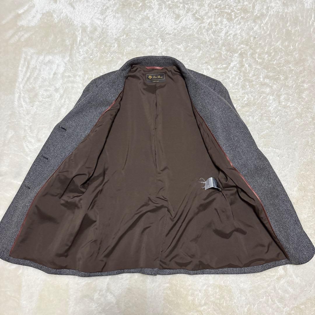 美品 ロロピアーナ カシミヤ100％ 3B テーラードジャケット 46